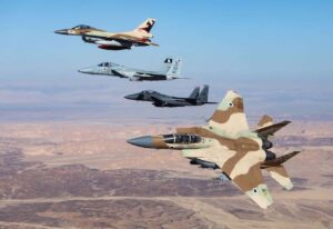 caças militares israelenses em operação